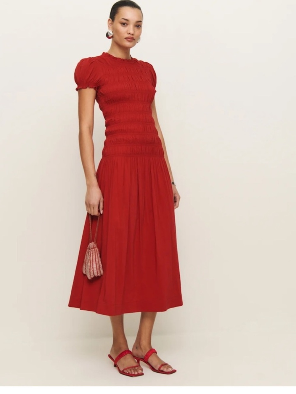 Reformation red dress